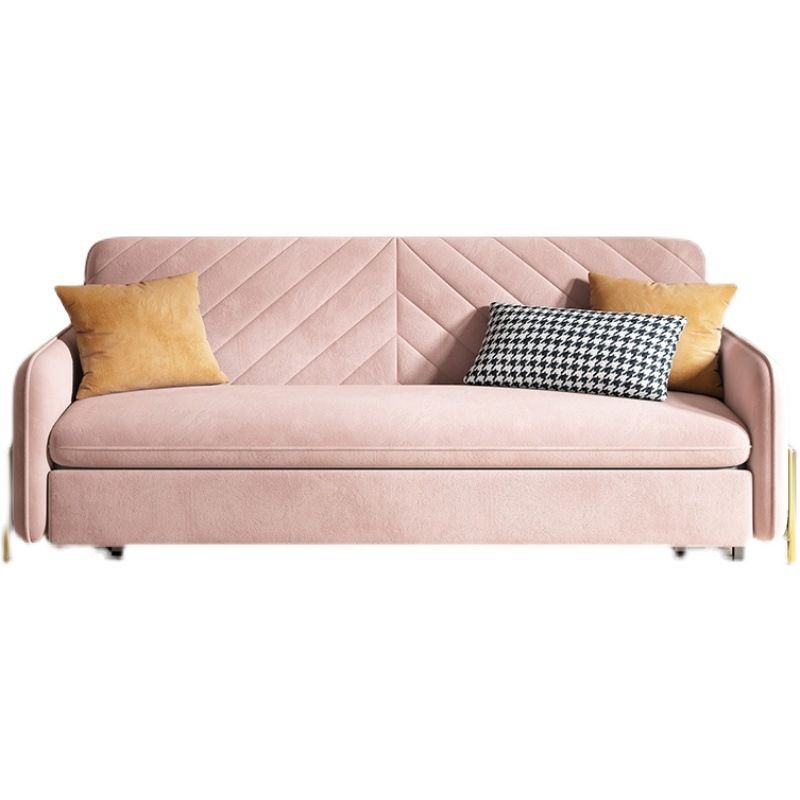 31,49 "Suip de velours rose de largeur de largeur avec matelas détachable