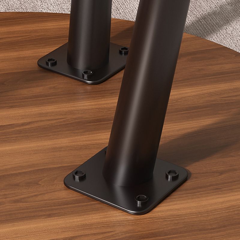 Minimalistische ronde houten zijde end tafel 3 benen Sofa hoektafel