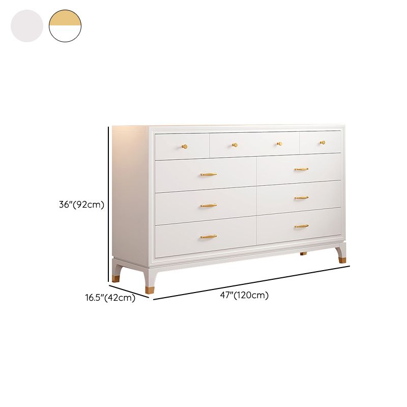 Classic Glam Storage Chest White 5/8/9 Drawers Chest , 15.6-inch Width Clearhalo 'Bedroom Furniture' 'Dressers & Chests' 'dressers_chests' 'furn' 'furn_dressers_chests' 'Furniture' 1200x1200_685d6eaf-cfbe-4b1f-afac-fa946a3ffdf0