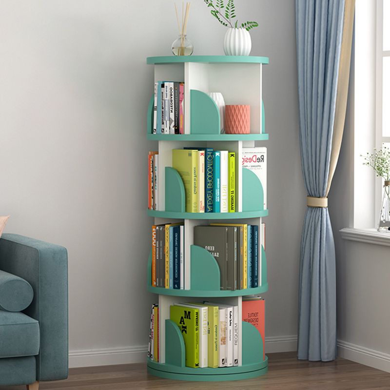 Modern Style Wood Bookcase Closed Back Bookshelf for Any Room