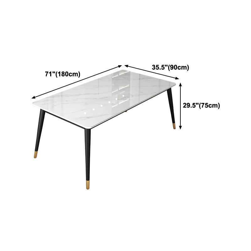 Simplicity Style 4 Legs Dining Site Table Stone Dining Room Furniture for Home Use Clearhalo ' dining_table' 'Dining Tables & Seating' 'Dining Tables' 'furn' 'furn_dining_table' 'Furniture' 'furniture_dining_table' 'Kitchen & Dining Furniture' 'kitchen&dining_furn' 'kitchen' 'kitchen_dining_table' 1200x1200_685f0c9c-8c92-4bf8-a3cd-bf92f3ec8087