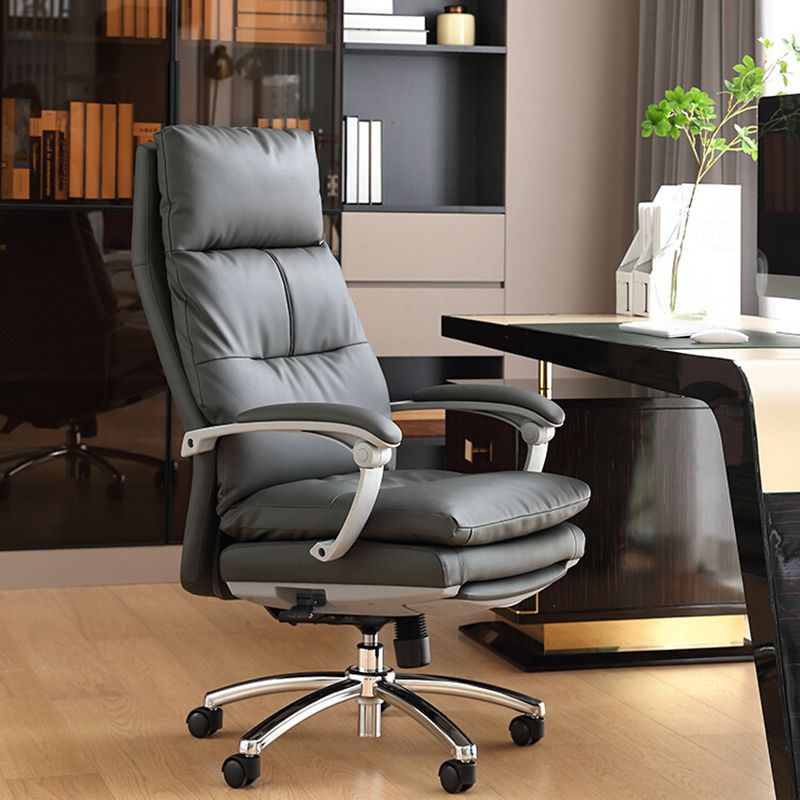 Modern Padded Arms Desk Chair Ergonomic Office Chair with Wheels Clearhalo 'furn' 'furn_office_chair' 'Furniture' 'Office Chairs' 'Office Furniture' 'office_chair' 1200x1200_68622196-7a5b-4224-b80e-98e308356ce3