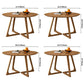 Contemporary Round Dining Table Pine Solid Wood Table with Double Pedestal for Home Kitchen Dinner Clearhalo ' dining_table' 'Dining Tables & Seating' 'Dining Tables' 'furn' 'furn_dining_table' 'Furniture' 'furniture_dining_table' 'Kitchen & Dining Furniture' 'kitchen&dining_furn' 'kitchen' 'kitchen_dining_table' 1200x1200_6863120a-0e95-4d01-8de0-a50ffed3dd92