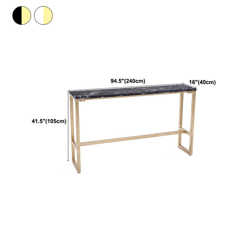 Glam Pub Table Solid Wood Bar Height Rectangle Bar Table for Breakroom Clearhalo 'Bar Furniture' 'Bar Tables' 'bar_tables' 'furn' 'furn_bar_tables' 'Furniture' 'Kitchen & Dining Furniture' 1200x1200_686532f3-5a1e-4aa5-9340-95646931727f