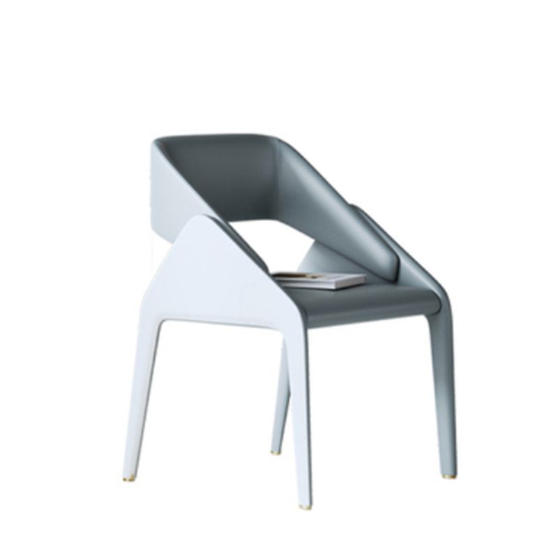 Open achterzijde eetstoelen moderne gestoffeerde dineren accentstoel