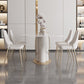 Rectangle Traditional Luxury Dining Table Sintered Stone Table with Pedestal Base Clearhalo ' dining_table' 'Dining Tables & Seating' 'Dining Tables' 'furn' 'furn_dining_table' 'Furniture' 'furniture_dining_table' 'Kitchen & Dining Furniture' 'kitchen&dining_furn' 'kitchen' 'kitchen_dining_table' 1200x1200_686700cb-7b91-42d7-96ae-3648136cb31a