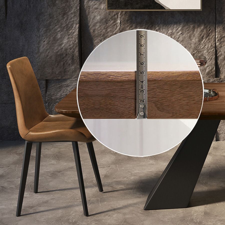 Rectangle Dining Table Industrial Style Double Pedestal Base Table for Dining Room Clearhalo ' dining_table' 'Dining Tables & Seating' 'Dining Tables' 'furn' 'furn_dining_table' 'Furniture' 'furniture_dining_table' 'Kitchen & Dining Furniture' 'kitchen&dining_furn' 'kitchen' 'kitchen_dining_table' 1200x1200_68671939-2dfb-4c1e-a841-4da9370c8511