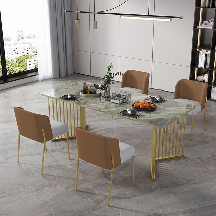 Metal Traditional Luxury Rectangle Indoor Table Sintered Stone Top Table for Kitchen and Dining Room Clearhalo ' dining_table' 'Dining Tables & Seating' 'Dining Tables' 'furn' 'furn_dining_table' 'Furniture' 'furniture_dining_table' 'Kitchen & Dining Furniture' 'kitchen&dining_furn' 'kitchen' 'kitchen_dining_table' 1200x1200_6867f793-c3ee-4f1a-b8a5-5d8cdd997c19