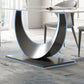 Mesa de cena industrial Rectángulo de piedra Mesa de comedor para comedor