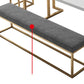 Contemporary Rectangle Upholstered Bench Home Seating Bench in Gray with Legs Clearhalo 'Benches' 'Chairs & Seating' 'furn' 'furn_benches' 'Furniture' 'Living Room Furniture' 1200x1200_686b5dd3-6e1e-40b7-81bf-e6b57628ce36