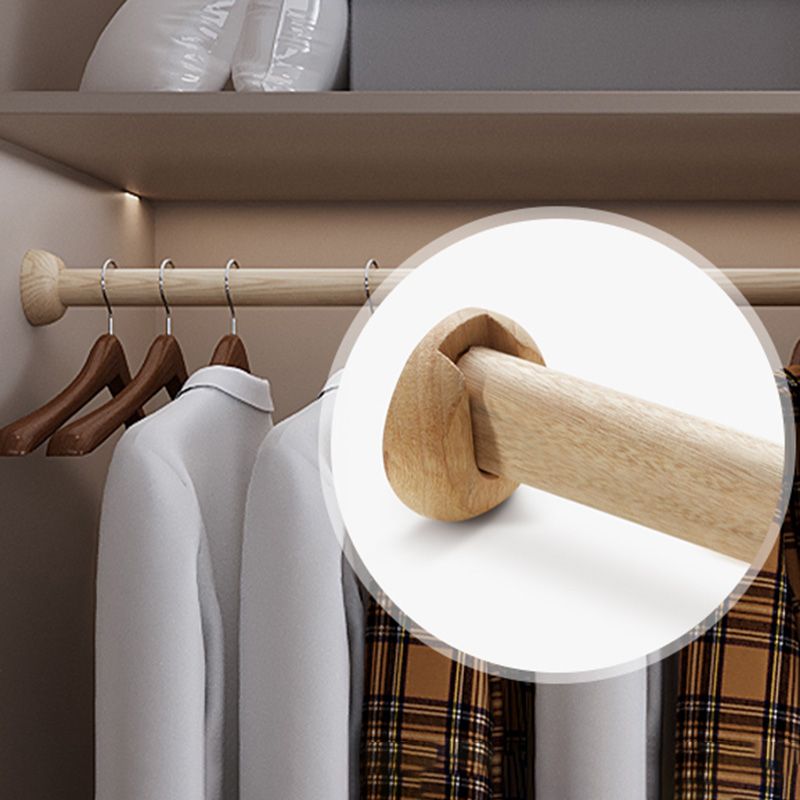 Armoire de rangement en bois de chambre Armoire de style moderne avec canne à vêtements