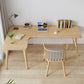 Solid Wood L-Shape Writing Desk Modern & Contemporary Laptopt Table