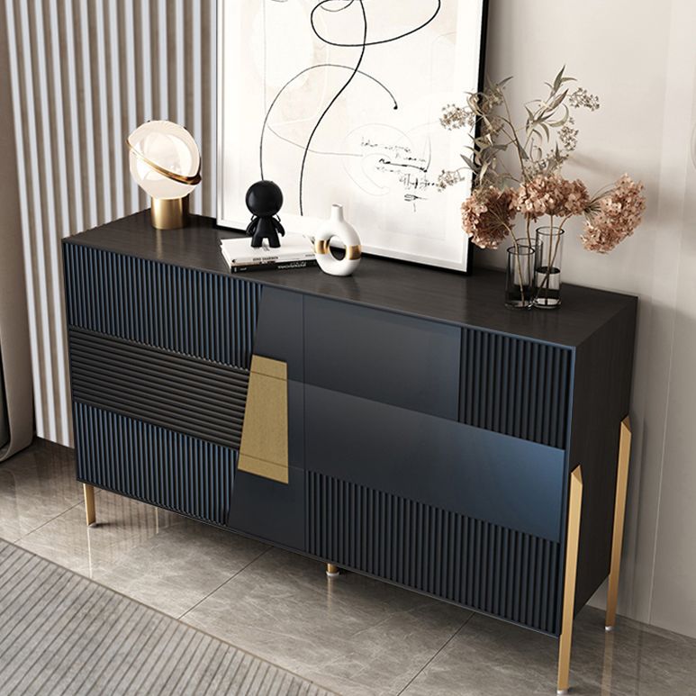 Servitore a buffet in legno moderno 35.4 "H Server a buffet sala da pranzo con cassetto