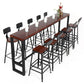 Industrial Bar Table Rectangle Solid Wood Pub Table for Breakroom Clearhalo 'Bar Furniture' 'Bar Tables' 'bar_tables' 'furn' 'furn_bar_tables' 'Furniture' 'Kitchen & Dining Furniture' 1200x1200_686d0732-252a-49cc-9dc4-d9e7030896a9