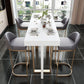 Modern Style Bar Table Set 1/2/5 Pcs Faux Marble Rectangular Bar Set for Indoor Clearhalo 'Bar Furniture' 'furn' 'furn_home_bar_bar_sets' 'Furniture' 'Home Bars & Bar Sets' 'home_bar_bar_sets' 'Kitchen & Dining Furniture' 1200x1200_686e608d-ecba-4f8f-8a38-2c3f161b0ea7