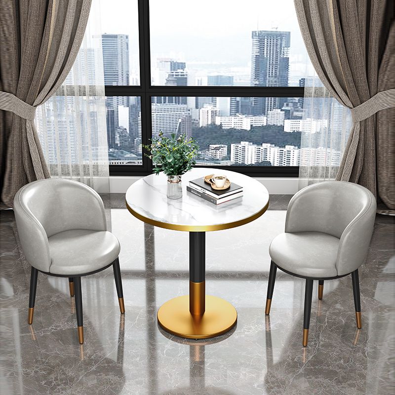 Round Dining Table Pedestal Dining Table for Kitchen Dining Room