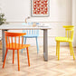 Sedia laterale contemporanea in plastica Windsor posteriore sedia da interno