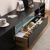 Wooden TV Media Console Industrial Media Console TV con gambe