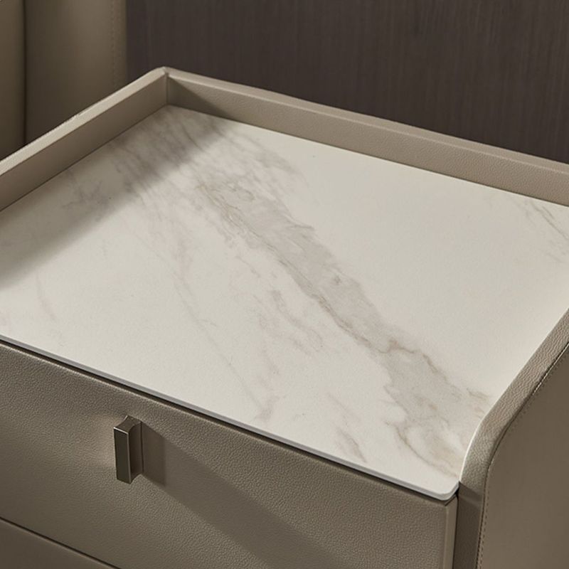 Contemporary Bedside Cabinet Stone Bed Nightstand with Drawers Clearhalo 'Bedroom Furniture' 'furn' 'furn_night_stand' 'Furniture' 'night_stand' 'Nightstands' 1200x1200_6872859f-71c4-4c78-9a3e-dc8494acea6d