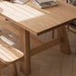 Rechthoek eettafel natuurlijke eigentijdse stijl massieve houten eettafel voor thuiskeuken