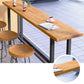 Rechthoek houten bovenste toonbank industriële balktafel voor eetkamer