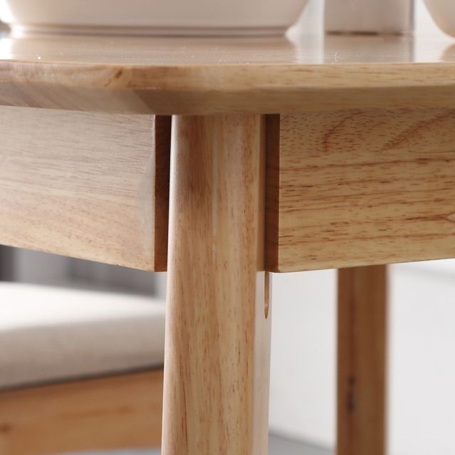 Square Wood Color Dining Table Industrial Solid Rubberwood 4 Legs Table for Dining Room Clearhalo ' dining_table' 'Dining Tables & Seating' 'Dining Tables' 'furn' 'furn_dining_table' 'Furniture' 'furniture_dining_table' 'Kitchen & Dining Furniture' 'kitchen&dining_furn' 'kitchen' 'kitchen_dining_table' 1200x1200_68776eee-9d1d-4443-a50f-9e8e7244c85d