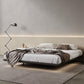 Contemporary Platform Bed with Metal Legs Platform Bed Frame in Black