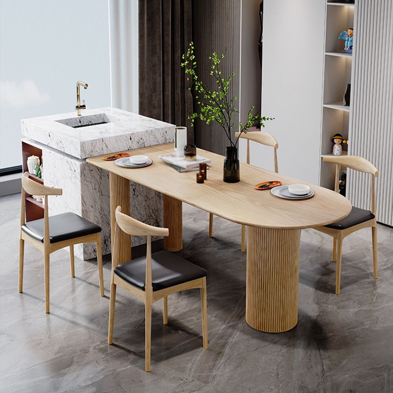 Free Form Solid Wood Dining Table Modern Dinette Table with 3 Legs Clearhalo ' dining_table' 'Dining Tables & Seating' 'Dining Tables' 'furn' 'furn_dining_table' 'Furniture' 'furniture_dining_table' 'Kitchen & Dining Furniture' 'kitchen&dining_furn' 'kitchen' 'kitchen_dining_table' 1200x1200_687a8b47-9119-4200-9a56-f79cca97b10d