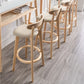 Scandinavian Rubberwood Milk Tea Shop Stool Matte Finish Upholstered Footrest Barstool Clearhalo 'Bar Furniture' 'Bar Stools' 'bar_stools' 'furn' 'furn_bar_stools' 'Furniture' 'furniture_bar_stools' 'Kitchen & Dining Furniture' 1200x1200_687c2475-2fdc-4119-a980-8669db1d6b09