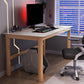 Modern Stone Computer Desk 29.53 "Tall Curved Gaming Desk met houten benen
