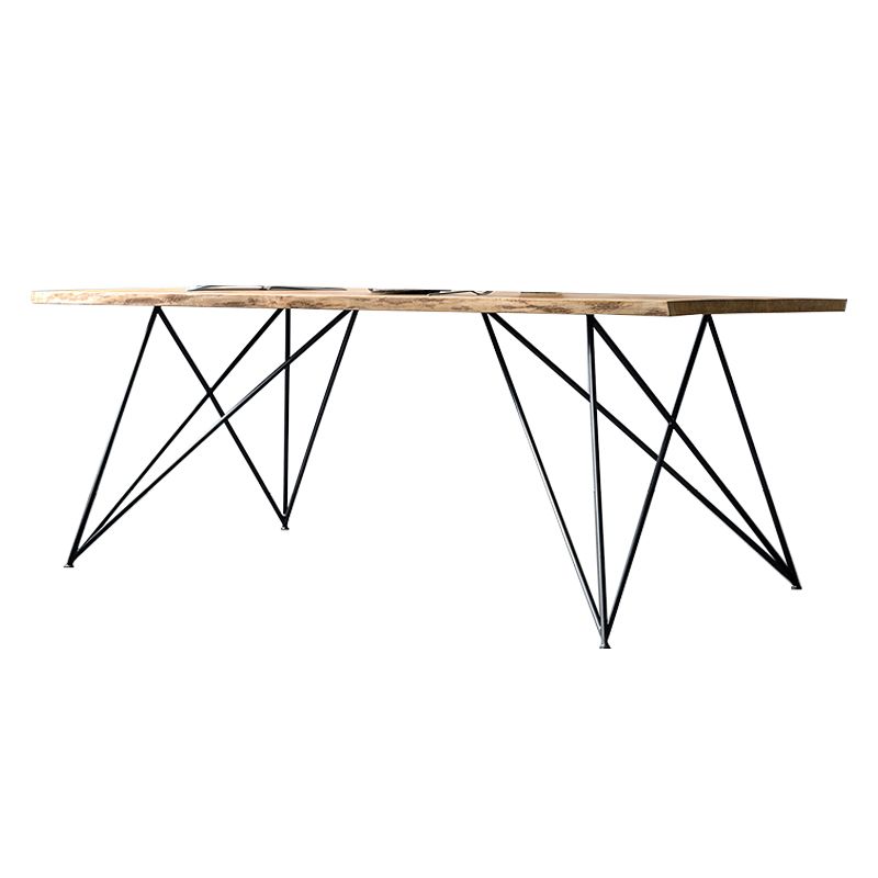Traditional Luxury Rectangle Furniture Pine Solid Wood Dining Side Table Clearhalo ' dining_table' 'Dining Tables & Seating' 'Dining Tables' 'furn' 'furn_dining_table' 'Furniture' 'furniture_dining_table' 'Kitchen & Dining Furniture' 'kitchen&dining_furn' 'kitchen' 'kitchen_dining_table' 1200x1200_688145c1-5f33-4cb7-8651-7adc06345437