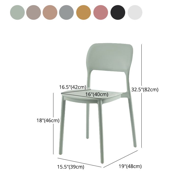 Contemporary Style Dining Chairs Kitchen Plastic Dining Armless Side Chair Clearhalo ' kitchen&dining_furn' 'Dining Chairs' 'Dining Tables & Seating' 'dining_chair' 'furn' 'furn_dining_chair' 'Furniture' 'furniture_dining_chair' 'Kitchen & Dining Furniture' 'kitchen' 1200x1200_68827018-0476-4c7c-90b8-75494d0e8042