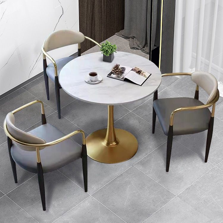 Faux Leather Arm Task Chair Modern Style Upholstered Working Chair Clearhalo 'furn' 'furn_office_chair' 'Furniture' 'Office Chairs' 'Office Furniture' 'office_chair' 1200x1200_6883b3ce-a1c7-4d7c-b407-ecad4fe064d8