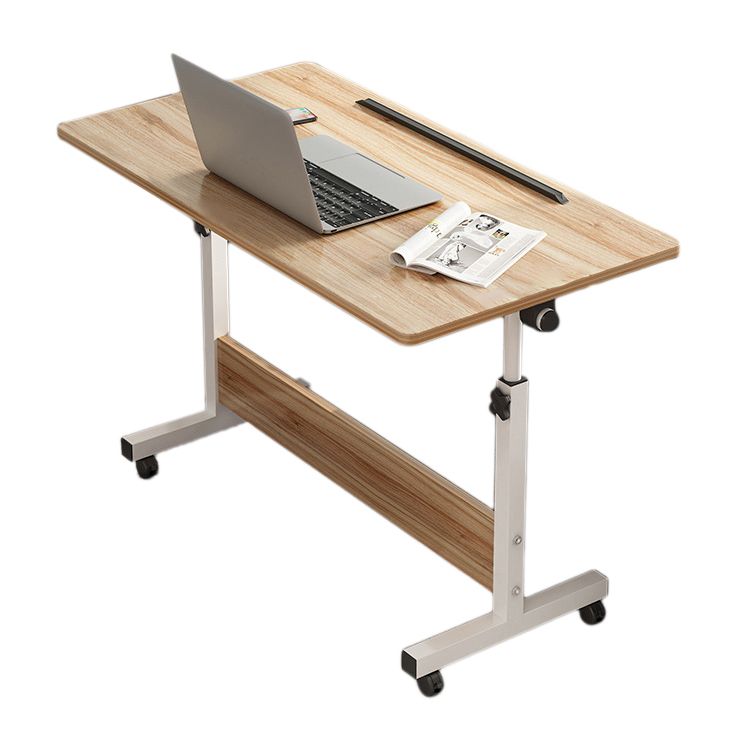 Wooden Contemporary Folding Desk Hight Adjustable Desk with Caster Wheels Clearhalo 'furn' 'furn_office_desk' 'Furniture' 'Office Desks' 'Office Furniture' 'office_desk' 1200x1200_68869cde-e3b6-4a2a-a0e9-dc3a5d24fa38