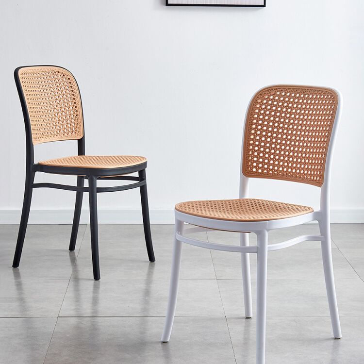 Tropical Style Wicker Dining Chairs Open Back Dining Side Chair for Kitchen Clearhalo ' kitchen&dining_furn' 'Dining Chairs' 'Dining Tables & Seating' 'dining_chair' 'furn' 'furn_dining_chair' 'Furniture' 'furniture_dining_chair' 'Kitchen & Dining Furniture' 'kitchen' 1200x1200_68871449-c01a-4d72-a88c-96c2ff98a4da