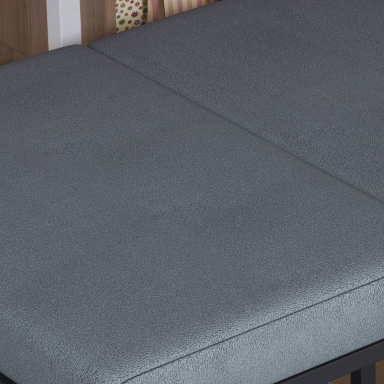 Gray Pillow Included Sofa Futon Square Arm Cushion Back Convertible Sofa Clearhalo 'furn' 'furn_futons' 'Furniture' 'Futons & Daybeds' 'Futons' 'Living Room Furniture' 1200x1200_688a375e-3c03-4087-a7de-28e68d14e9ff