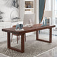 Contemporary Office Desk Solid Wood Antique Finish Computer Desk