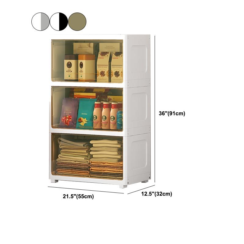 Contemporary Storage Cabinet Plastic Wardrobe Closet for Bedroom Clearhalo 'Armoires & Wardrobes' 'armoires_wardrobes' 'Bedroom Furniture' 'furn' 'furn_armoires_wardrobes' 'Furniture' 1200x1200_688bdc4c-d3c8-4971-83bb-2952520454ef
