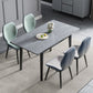 Modern Collapsible Sintered Stone Dining Room Table with 4 Metal Legs for Kitchen Dining Set Clearhalo 'Dining Room Sets' 'Dining Tables & Seating' 'dining_room_set' 'furn' 'furn_dining_room_set' 'Furniture' 'furniture_dining_room_set' 'Kitchen & Dining Furniture' 'kitchen&dining_furn' 'kitchen' 1200x1200_688c410d-80b8-4efa-8a79-2359ba130b28