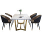 Modern 1/2/5/6/7 Pieces Dining Set Rectangle Stone Dining Table Set for Home Clearhalo 'Dining Room Sets' 'Dining Tables & Seating' 'dining_room_set' 'furn' 'furn_dining_room_set' 'Furniture' 'Kitchen & Dining Furniture' 1200x1200_688cf4c7-50bc-4a22-8239-7750701d3a19