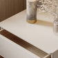 Faux Wood-Nachtkabinett zeitgenössischer Bett Nachttisch mit 2-Schalter