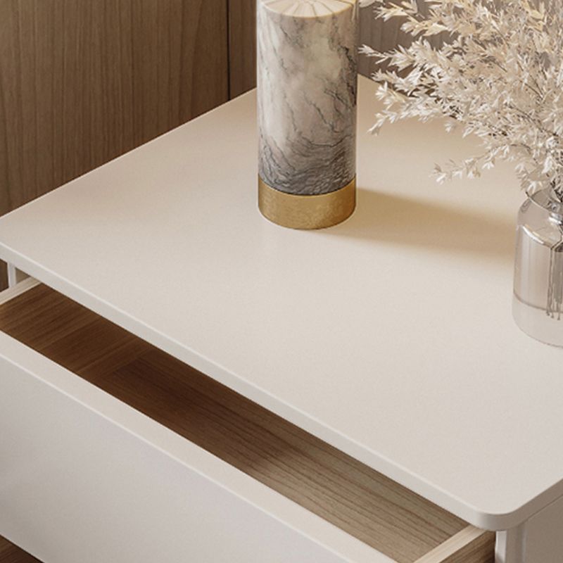 Faux Wood-Nachtkabinett zeitgenössischer Bett Nachttisch mit 2-Schalter