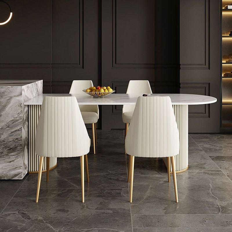 1/2/5 Pieces Dining Room Table Rectangular Sintered Stone Top Dining Chairs Set Clearhalo 'Dining Room Sets' 'Dining Tables & Seating' 'dining_room_set' 'furn' 'furn_dining_room_set' 'Furniture' 'furniture_dining_room_set' 'Kitchen & Dining Furniture' 'kitchen&dining_furn' 'kitchen' 1200x1200_68903d16-173b-4ee8-9f66-5a75701b95b8