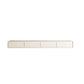 White Contemporary TV Console Floating Faux Wood Media Console