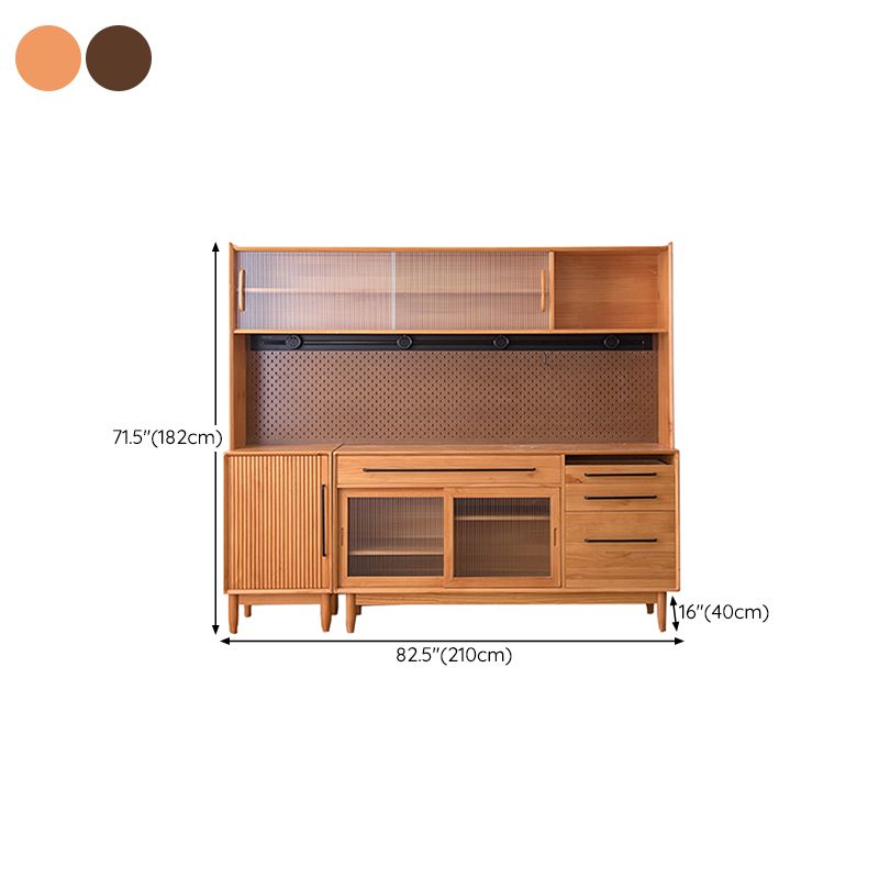 Sideboard moderna in legno in legno massiccio in legno massiccio