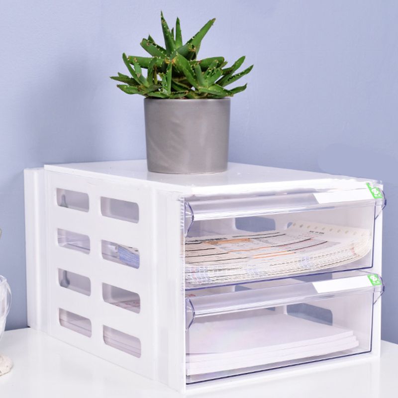 Cassetti di cassetti acrilici contemporanei Archiviazione per ufficio