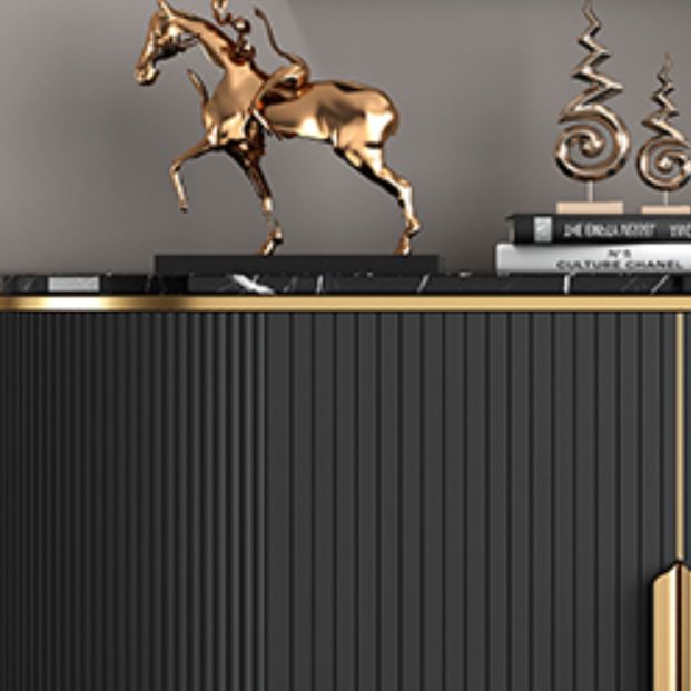Glam Sideboard Marble Sideboard Cabinet with Doors for Kitchen Clearhalo 'buffet_sideboard' 'Buffets & Sideboards' 'furn' 'furn_buffet_sideboard' 'Furniture' 'Kitchen & Dining Furniture' 1200x1200_6893ba29-bd38-4bff-8cd3-d1dee193845e