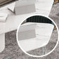 Mesa de centro moderna con patas de acrílico, juego de mesa de centro anidada para sala de estar