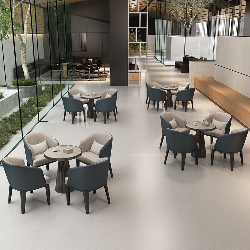 Sedia da pranzo a casa imbottita in stile moderno per sala da pranzo