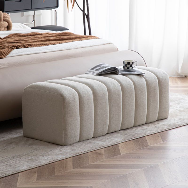 Modern Entryway Bench Solid Color Seating Bench with Upholstered , 17.55-inch W Clearhalo 'Benches' 'Chairs & Seating' 'furn' 'furn_benches' 'Furniture' 'Living Room Furniture' 1200x1200_6894e262-e86f-4ef0-b911-90277c38cb01